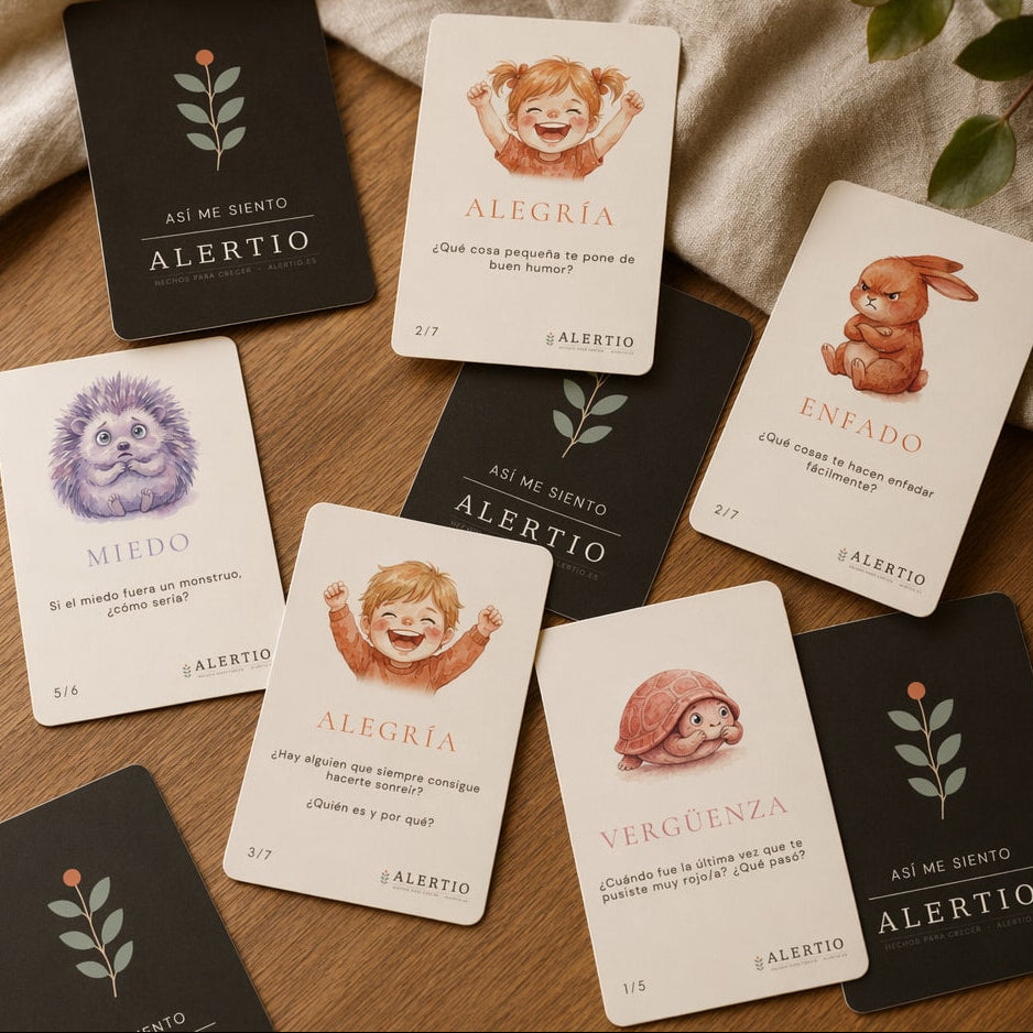 Cartas de emociones infantiles para niños Kit Así me siento Alertio